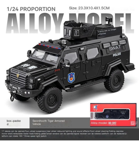 Modelo De Coche De Simulación A Prueba De Explosiones 1:24