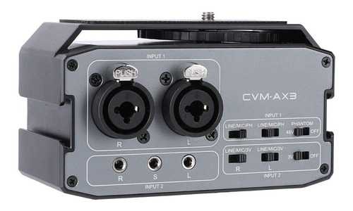 Comica Cvm-ax3 Adaptador Mezclador De Audio Dual Xlr/3,5 Mm/