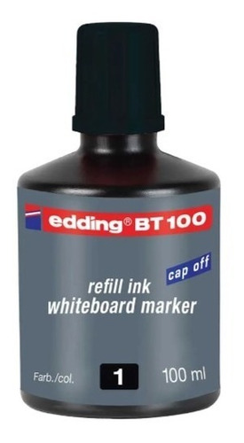 Tinta Marcador Recargable Bt-100 Negra Edding Borrable