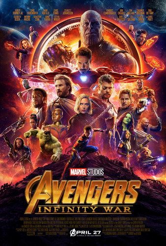 Posters Avengers Infinity War Lona Vinilica Peliculas 90x60