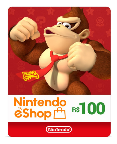 Cartão Gift Card Digital Nintendo Eshop R$100 Envio Imediato