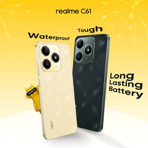 Realme C61 8gb /256 Gb / Nfc *resistente Agua Y Golpes* Sparkle Gold