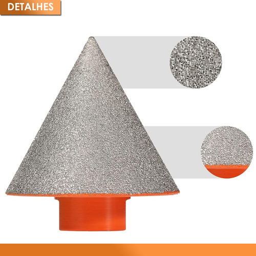 Broca Escariadora Furo Diamantada 35mm Porcelanato M14 Pro