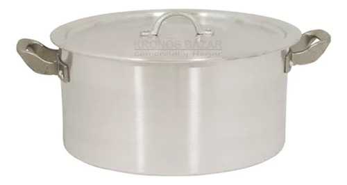 Cacerola Aluminio Gastronomica Reforzada 6.5 Lts Numero 26