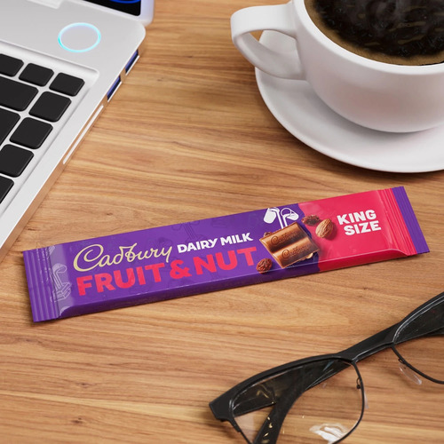 Cadbury Fruit & Nut King Size 65gr (5 Piezas)