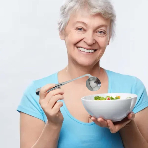 Anciano Codo Tenedor Cuchara Tenedor De Comer En Ángulo Cuch
