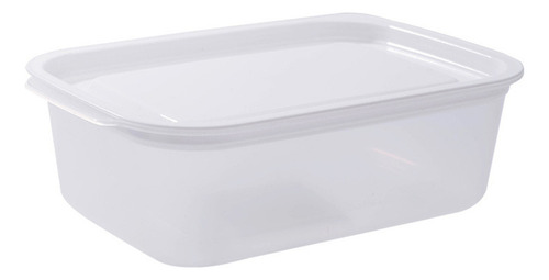 Caja De Almacenamiento Rectangular Con Tapa Transparente Par