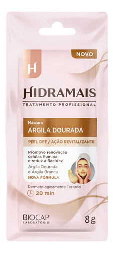 Hidramais Argila Dourada - Máscara Facial 8g