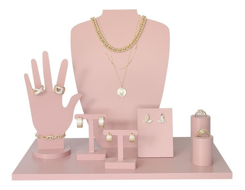 Imagem 1 de 3 de Kit Expositor Mdf Rosé 8 Peças