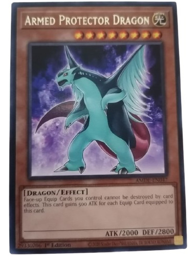 Yugioh! Armed Protector Dragon Amde-en047 1st Ed 