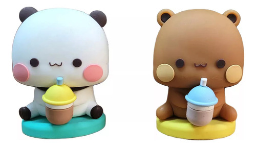 Figuras De Bubu Y Dudu 2 Pcs Juguetes Oso Panda De Colección