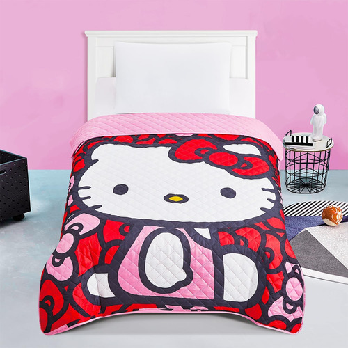 Conjunto De Cama Sanrio Hello Kitty ' Pacote Com Colcha Hell