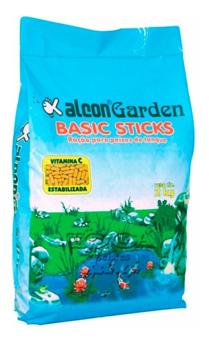 Ração P/peixe De Lago Alcon Garden Basic Sticks 2kg