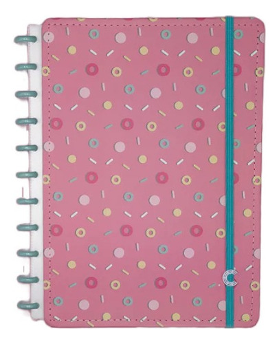  Caderno Inteligente Caderno Inteligente de Discos Estampa Mania Universitário Pautado Ci de Discos de Luxe Capa Dura  Estampa Mania 80 folhas  listradas, pautadas e lisas 4 assuntos unidade x 1 28cm x 21.5cm lolly