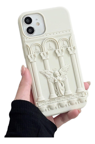 Funda Tridimensional Para Teléfono Móvil Con Ángel Simple.