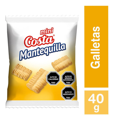 Galletas Mini Costa Mantequilla 40gr(10 Unidad)-super