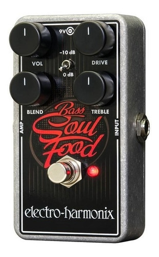 Pedal Electro Harmonix Basssoulfood Distorsion Fuzzoverdrive Color Gris