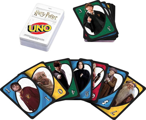 Juego De Mesa Cartas Uno Harry Potter Original Nuevo