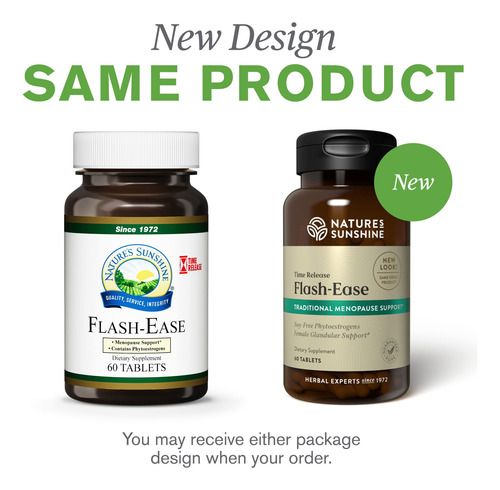 Nature's Sunshine Flash-ease Time Release Supplements, 60 Co