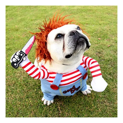. Disfraz De Chucky Para Perro Grande Talla L