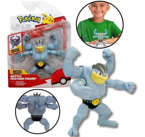 Pokémon Figura De Ação Machamp 10cm Battle Figure Wct Sunny