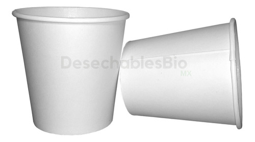 Imagen 2 de 6 de 50 Vasos 4 Oz. Desechables Biodegradables De Papel Pla