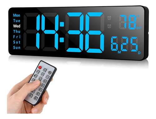 Reloj Digital, Led 13, Control Remoto, Temporizador Y Desper