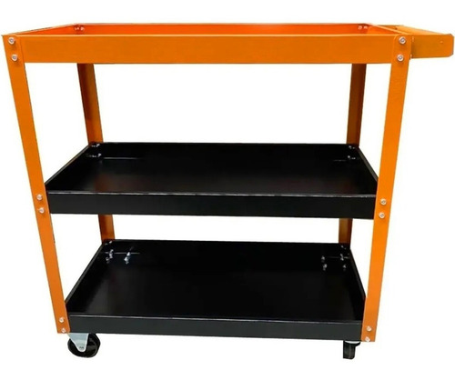 Imagen 1 de 2 de Mesa Carro Porta Herramientas Ruedas 3 Estantes Lusqtoff
