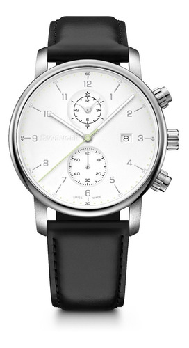 Wenger Reloj Urban Classic Chrono, Blanco, 42 Mmm