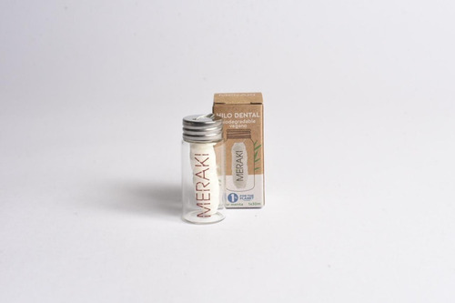 Imagen 8 de 10 de Hilo Dental Meraki Sustentable Biodegradable + Envase Vidrio