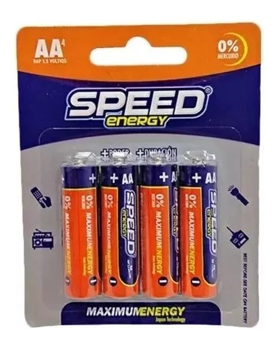 Pilas Baterias Aa Speed Energy Pack 4 Und X 2paq