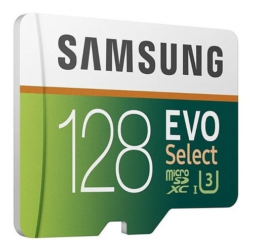 Micro Sd Xc 128gb Samsung Evo Select 4k U3 100 Mb/s Clase 30