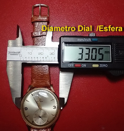 Imagen 5 de 9 de Reloj Omega Oro Cal265 Cuerda Tresor 1954 Original Impecable