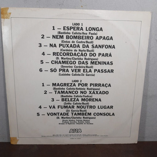 Vinil Lp Buzil Lá Vai Forro 1985