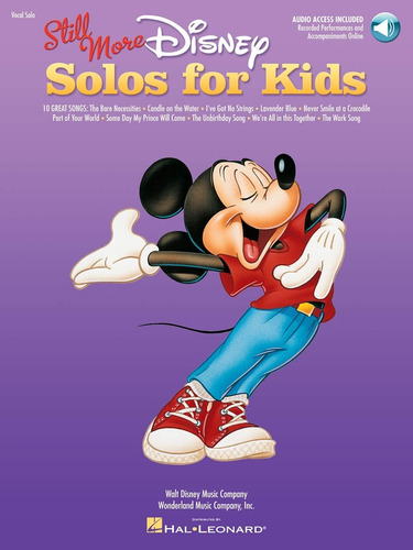 Still More Disney Solos For Kids: 10 Great Songs.