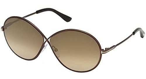 Lentes De Sol - Tom Ford Tf 0564 Rania Color 48g Brown-brown