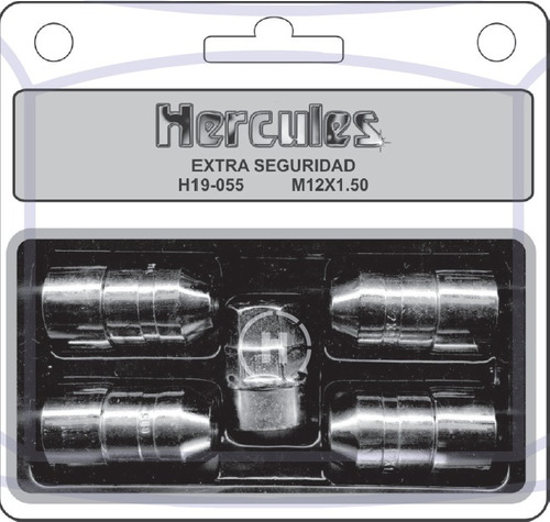 Juego De 4 Tuercas De Seguridad M12x1.50 Con Llave