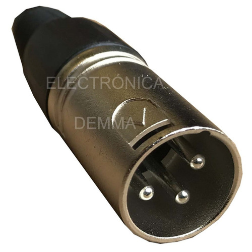 Ficha Canon Macho Metalica 3 Pin