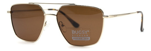 Lente De Sol Bugsy - 5103 Diseño Dorado Y Marrón