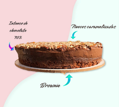 Torta Intenso De Chocolate Y Nuez