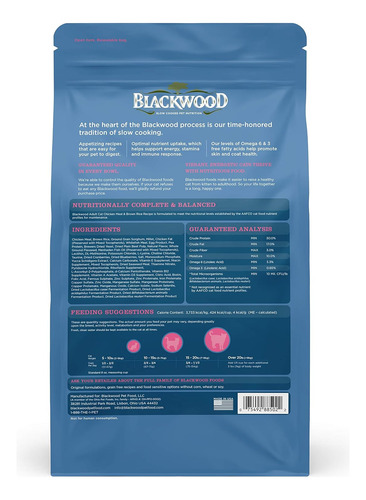 Blackwood Comida Para Gatos Para Mascotas Fabricada Usa