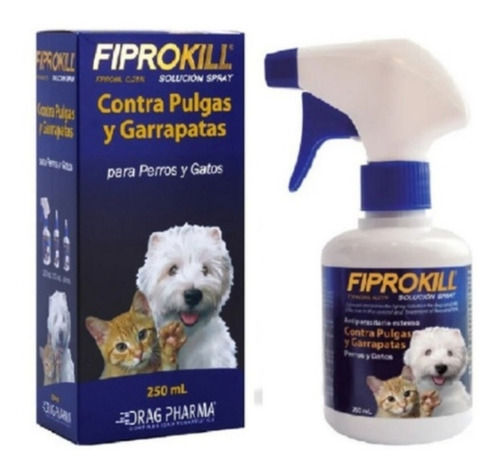 Fiprokill Spray 250ml Perro Gato Equivalente A Frontline Tps