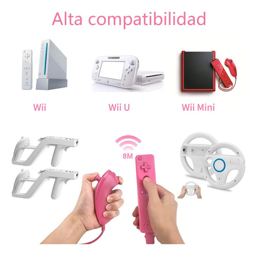 Mote Nunchuk Control Joystick 2 En 1 Mando Para Wii / Wii U