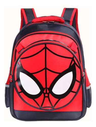 Mochila Escolar Spiderman Escuela Primaria Tela Oxford 2pcs