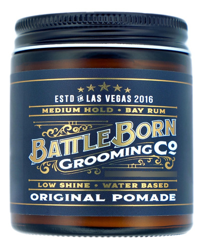 Battle Born Grooming Co Pomada Original Para Todo Tipo De C.