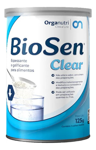 Espessante Alimentar Clear 125gr Biosen