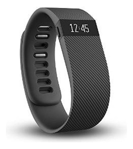 Actividad Fitbit Carga Inalámbrica Muñequera, Negro, Grande