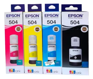 Tinta Epson Color T504 Ecotan Serie L L4150/4160/6161/6191