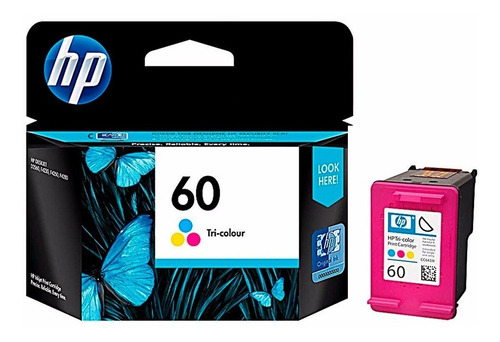 Imagen 3 de 10 de Combo Cartucho Hp 60 Original Negro + Color Cc640wl Cc643wl