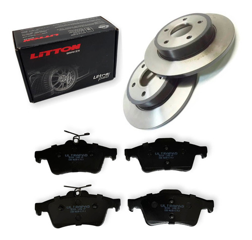 Kit Discos Y Pastillas Ford Focus 2009-2013 1.6 16v Trasero 